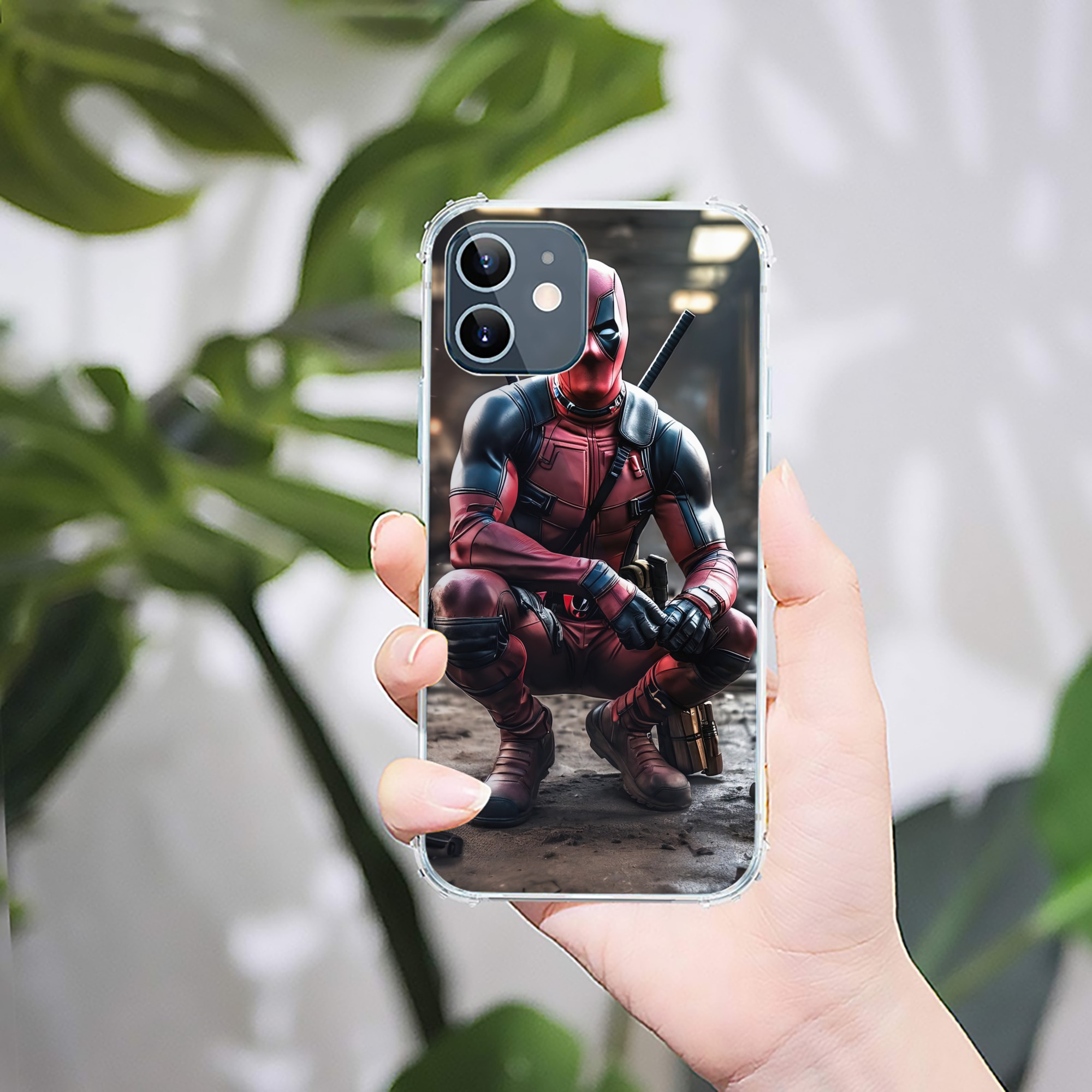 （画像用） Deadpool デッドプール 【iPhone 12シリーズ対応】透明スマホケース（クリアソフトケース）